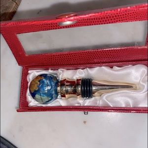 Brand new bottle stopper  in fancy case, from celebrity cruise